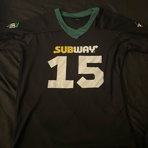 Large limited subway jersey shirt